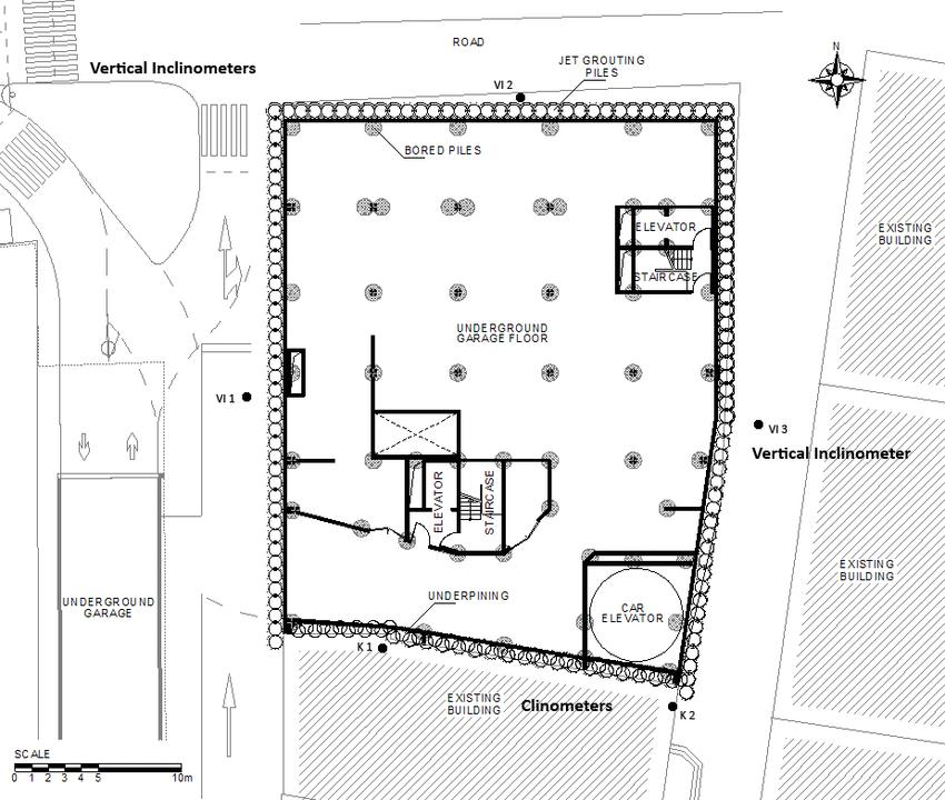 Foundation drawing plans for a new building